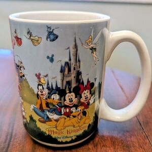 Disney Magic Kingdom Castle Character Mug - Blue, White, Red, Yellow, Green